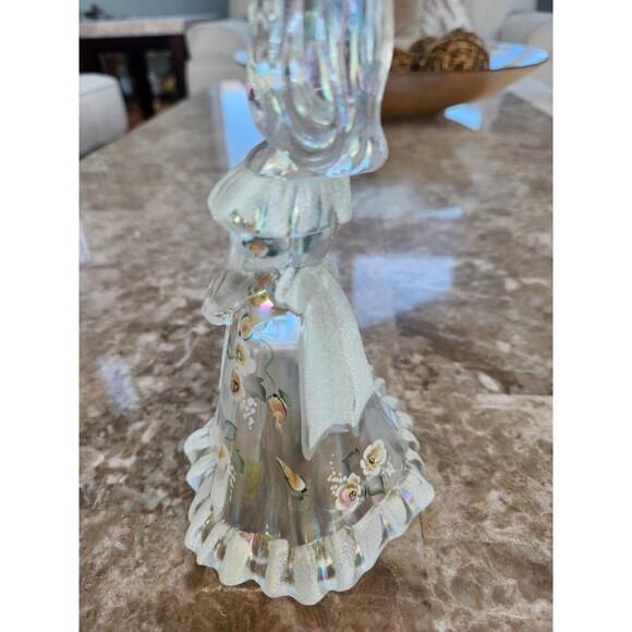 Fenton Iridescent Glass Bridesmaid, Hand Painted And Signed - Picture 4 of 6